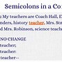 Image result for Example of a Semicolon
