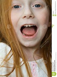 Image result for Little Girl Hair with Red Tongue