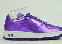 Image result for Purple BAPE Shoes