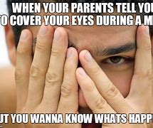 Image result for Covering Your Eyes Meme