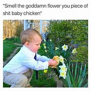 Image result for Man Smells Flower Meme