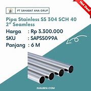 Image result for Pipa Sus 304 Sch 40
