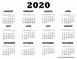 Image result for Free Calendar 2020