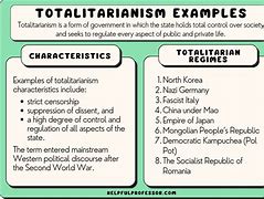 Image result for Totalitarianism States