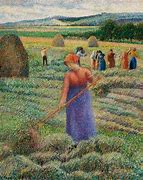 Image result for Hay Harvest at Eragny Camille Pissarro