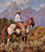 Image result for Western Cowboy Horse Painting