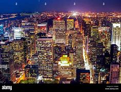 Image result for New York City at Night Lit Up