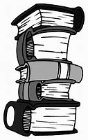 Image result for Book Stack ClipArt Black and White
