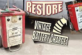 Image result for Vintage Battery Charger Blue Metal Casing