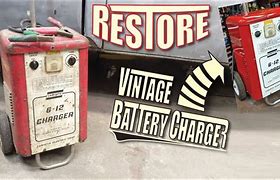 Image result for Vintage Battery Charger Blue Metal Casing