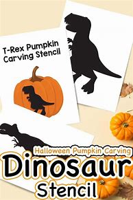 Image result for Halloween Dinosaur Pumpkin Stencil