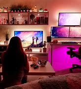 Image result for Gaming Setup with TV