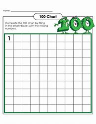 Image result for Blank Number Grid 1 100