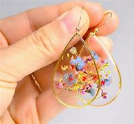 Image result for Diamond Flower Drop Earrings