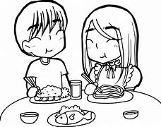 Image result for Anime Couple Eating