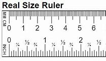 Image result for 5 by 7 Actual Size