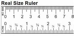 Image result for Real Size Ruler Online