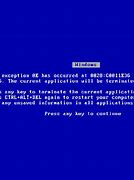 Image result for Blue Screen Error Windows 1.0