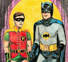 Image result for Adam West Burt Ward Batman Artwork