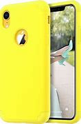 Image result for Yellow iPhone XR Coral Case On Yellow Phone