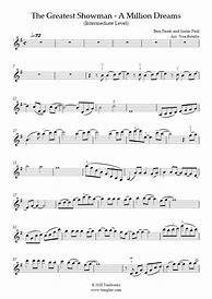 Image result for A Million Dreams Violin Sheet Music