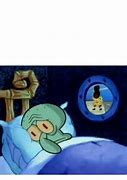 Image result for Squidward Sleeping Meme Blank