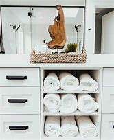 Image result for Bath Towel Cabinet