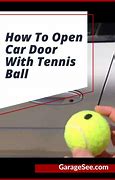 Image result for open cars doors with tennis balls