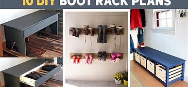 Image result for DIY Boot Rack Plans