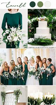 Image result for Emerald Green and Champagne Wedding
