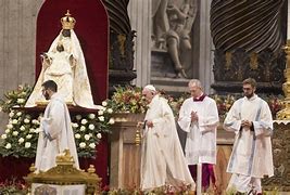 Image result for Pope Francis and Mary