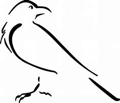 Image result for Crow Stencils Clip Art