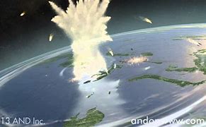 Image result for Asteroid Hitting Earth Animation