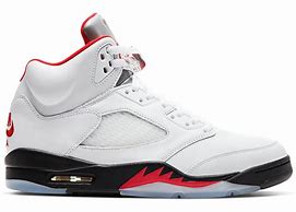 Image result for Fire Red 5s Sneakers