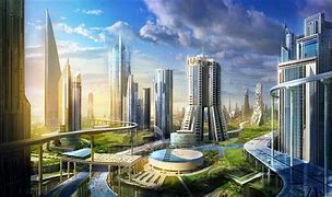 Image result for Futuristic Utopian City