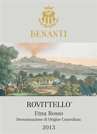Image result for Benanti Etna Rovittello