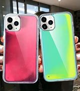 Image result for Black Phone in Clearn Neon Case