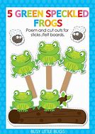 Image result for 5 Green and Speckled Frogs