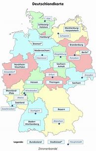 Image result for Deutschland Bundesländer Karte