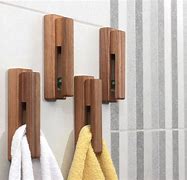 Image result for Wooden Towel Hooks