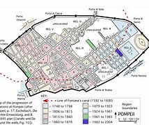 Image result for Excavation Map of Pompeii