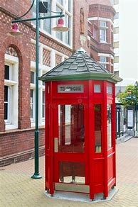 Image result for American Flat Corp Red Telephone Booth