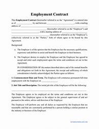 Image result for Employee Contract for Pay and Expectation Template