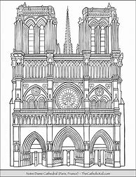 Image result for Notre Dame Facade Sketch