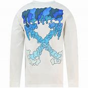 Image result for Off White Blue T-Shirt