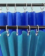 Image result for White Curtain Rings with Clips