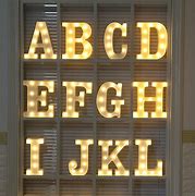 Image result for Lighted Sign Letters