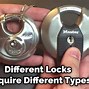 Image result for How to Unlock a Round Lock