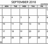Image result for September 2018 Monthly Calendar with Us Holidays