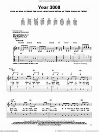Image result for Year 3000 Sheet Music